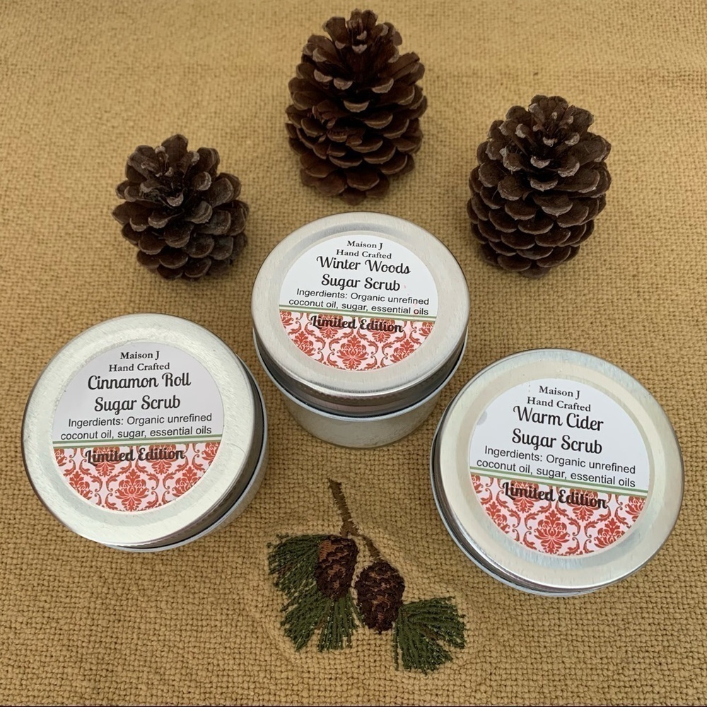 Warm Cider hand crafted exfoliating and moisturizing sugar scrub all nat… - Picture 6 of 13